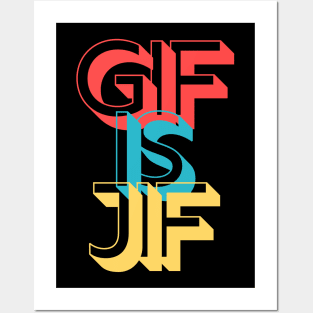 Gif is Jif Pronunciation Explained Posters and Art